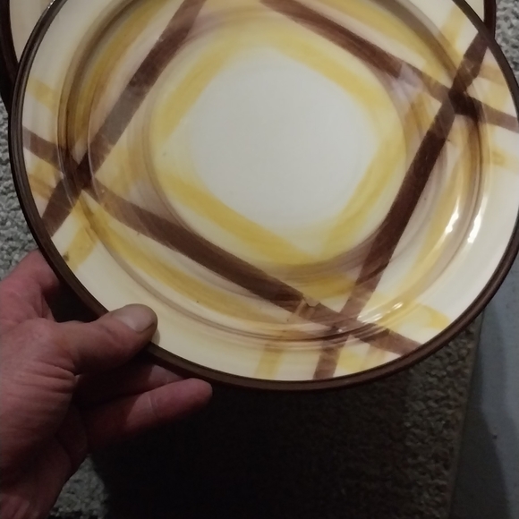 Vernonware Table setting dishes yellow/brown - Picture 2 of 2